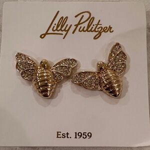 Lilly Pulitzer Gold Bee Stud Earrings